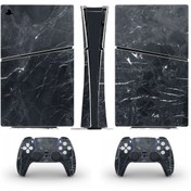 Resim Kt Grup Siyah Mermer Yüzeyi Playstation 5 Slim Di 