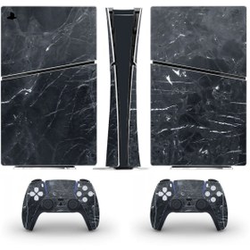 Resim Kt Grup Siyah Mermer Yüzeyi Playstation 5 Slim Di 
