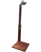 Resim Havuz Duşu Kare Lüks Ahşap Duş Sistemi 