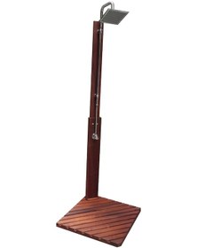 Resim Havuz Duşu Kare Lüks Ahşap Duş Sistemi 