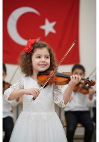 Resim Midex LMA - 544TYS 1/2 Profesyonel Keman 2 / 4 Çocuk Kemanı 8 - 10 Yaş (Yastık Susturucu Yedek Tel Çanta Yay Reçine Metod) 