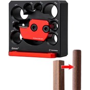 Resim 1 Set Ayarlanabilir Dübel Yapıcı Jig 8mm-20mm Karbür Bıçaklar ile Ağaç İşleme Elektrikli Matkap Freze Dübel Yuvarlak Çubuk Yardımcı Aracı 