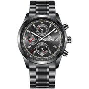 Resim Sones Fngeen S230 Erkek Pointer Olmayan Kuvars Saat Beyaz Çelik Beyaz Yüzey 