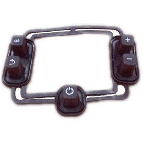 Resim KGPart Buderus GB062 Uyumlu Kombi Buton Seti Siyah 4+1 