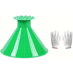 Resim Chenkestoreone Yeşil 3lü Araç Buz Kazıyıcı Ve Kar Fırçası Seti Uzatmalı Sap Dayanıklı Kış Aksesuarı 