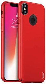Resim Buff iPhone X ile Uyumlu Slim Fit Kılıf Red 