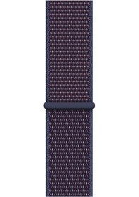 Resim Apple Watch Uyumlu Spor Loop Kordon Lacivert - 38 - 40 - 41 - (42-Watch-10 - 11)mm M/L 