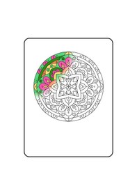 Resim Sayılarla Mandala Boyama Kitabı 100 Süper Mandala 