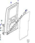 Resim Ford Transit (2006-2014) Çift Kabin Arka Kapı Fitili (Otosan) 