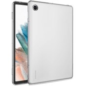 Resim Samsung Galaxy Tab A8 X200 Kılıf Transparent Soft Şeffaf Microsonic