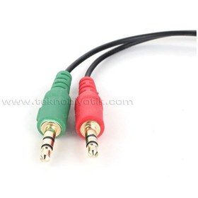 Resim Dark 2X3.5Mm Stereo Erkek - 3.5Mm Stereo Dişi Y Kablo Dk-Cb-Auc0 