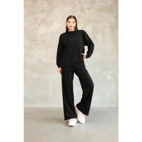 Resim Ponçik Modal Oyso Kumaş Eşofman Takımı Oversize Rahat Kalıp 24588 