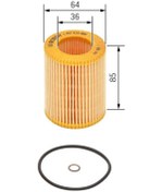 Resim Bosch 1457429308 Yağ Filtresi Hyundai Accent Admire 0306 Getz 02 