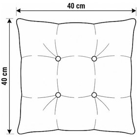 Resim 4 Adet - 40x40 Cm Lüks Süet Dokulu Antasit Sandalye Minderi - %100 Silikon Elyaf Dolgulu Yıkanabilir Minder Antrasit - Gri 