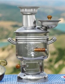 Resim Sözenler Krom Odunlu Kömürlü 2.5 L Semaver 