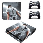 Resim cosy home gift Ronaldo Forma Playstation 4 Slim Kasa Sticker Kaplama 