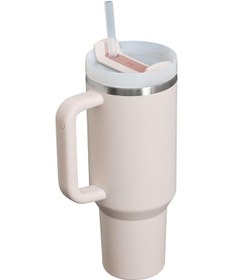 Resim Stanley Quencher Pipetli Termos Bardak 1.18 Lt Rose Pudra 