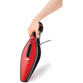 Resim Fakir Darky's Dikey Elektrikli Süpürge - Kırmızı 800 Watt Toz Torbasız Güçlü Emiş Teknolojisi 