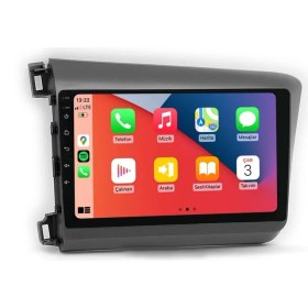 Resim Cartech CRT-464 QLED Ekran Honda Civic Fb7 2012 2016 4gb Ram 64GB Hafıza Carplay Android Multimedya Teyp 