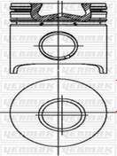 Resim YENMAK 31-03685-000 Piston Segman 93.00mm Std ( Renault 4837246 (wk754665) (FİYAT:4 ADET İÇİNDİR) 