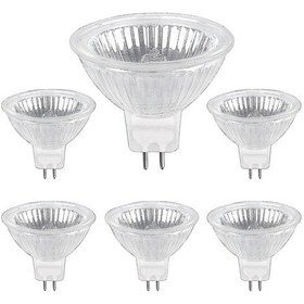 Resim Halojen Lamba Gu5.3 50w 12v, 800lm Sıcak Beyaz 2700k Kısılabilir, Halojen Spot Lamba Mr16, 6'lı Paket 
