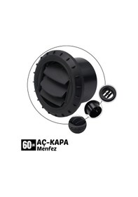 Resim Shuıvan Webasto Tipi Isıtıcı 60mm Ayarlı Menfez Aç-kapa Hava Üfleme-1590 Çok Renkli 