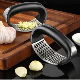 Resim Paslanmaz Çelik Ergonomik Sarımsak Ezici Pres Ve Doğrayıcı Çok Renkli 