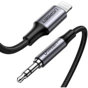 Resim Ugreen Örgülü Mfi Lightning 3.5Mm İphone Uyumlu Ipad Aux Kablo 2 Metre 