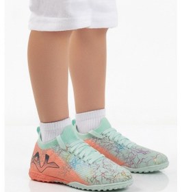 Resim Mint Bilekten Çoraplı Erkek Çocuk Halı Saha Ayakkabısı Fh-252-153 F Mint 