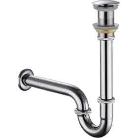 Resim Hakay Paslanmaz Çelik Pop-Up Lavabo Sifonu - 32 mm Çıkış 