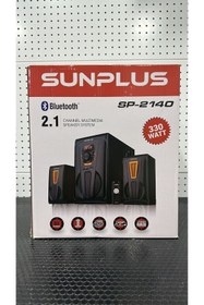 Resim SUNPLUS SP-2140 2+1 USB/MP3/SD/FM BLUETOOTH 330W MULTIMEDIA SPEAKER HOPARLÖR SES SİSTEMİ 