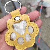 Resim 1 adet Yaratıcı Çizgi Film Kedi Pati Köpek Tüyü Hatıra Anahtarlık - Sentetik Evcil Hayvan Tüyü Anı Zinciri, Metal Halkalı, Kayıp Önleyici Telefon Charm, Doğum Günleri, Noel, Cadılar Bayramı Hediyeleri için Kedi ve Köpek Severler, Evcil Hayvan Tüyü Hatırası, Eğlenceli Tasarım, Dayanıklı Anahtarlık, Küçük Köpekler için Köpek Etiketi, Köpek Tasması Etiketi, Köpek/Hayvan Tüyü için Anahtarlık, Köpek Mezarlık Kabı, Köpek Kalıntıları için Kab 