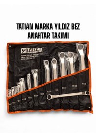 Resim 12 Parça Iki Ağız Yıldız Anahtar Takımı Bez Çantalı 