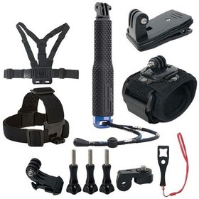 Resim Gplus St011 Gopro Eken Sjcam Aksiyon Kamera 11 Adet Aksesuar Seti 