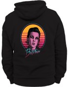 Resim remonz Stranger Things Arka Baskılı Pamuk, 3 Şardonlu, Içi Polar, Çok Kalın Hoodie 