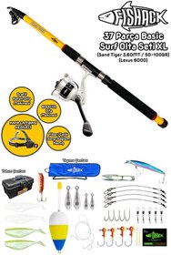 Resim Fishack 37 Parça Surf Basic Deniz Olta Seti XL - 3.60MT / 50-100GR 
