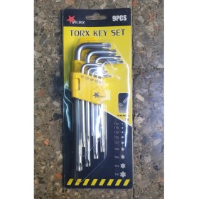 Resim Yıldız Torx Alyan (Allen) Anahtar Takımı Uzun (Delikli) 