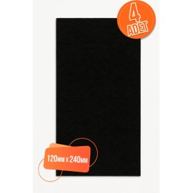 Resim Tek 4 Ad Yapışkanlı Keçe Mobilya Masa Sandalye Parke Zemin Ayak Koruyucu Kaydırmaz Keçesi 120MM x 240MM 