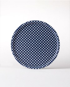 Resim Madame Coco Reve Bleu Raye Yuvarlak Tepsi - Mavi/beyaz 8684427233764 