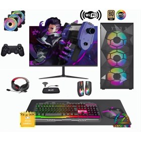Resim Cachex RX45K Amd Ryzen 5 5500 32GB 1tb SSD RX6600 24" Oyuncu Masaüstü Bilgisayar 