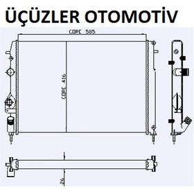 Resim Orjınal Maıs Motor Radyatörü Megane1 7702258285 7700429769 