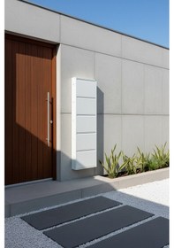 Resim Metal Ayakkabılık 5 Kapaklı Beyaz Beyaz 