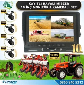 Resim 10 İnç Monitör 4 Kameralı Mibzer Havalı Tohum Makinesi Ahd Kayıt 