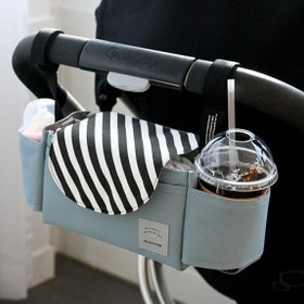 Resim Multifunction Baby Stroller Bag Organizer Maternity Nappy Bag Stroller Accessories Cup wheelchair bag - BlueB 
