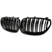 Resim Samdoo Bmw 5 Serisi E60 E61 İçin Mat Siyah Abs Ön Kaput Izgarası 2003-2009 