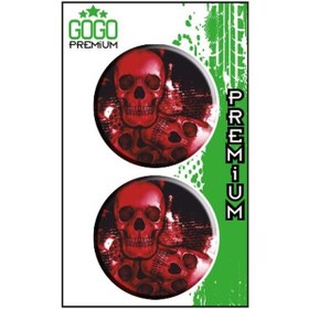 Resim Sevenkardeşler Kurukafa 5X5 Cm Ikili Damla Etiket 