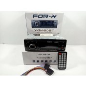 Resim For-x Teyp – For-X X-3460BT 4X60W Çift Amfi ve Bluetoothlu 7 Renk Oto Teyp 