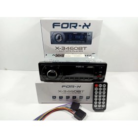 Resim For-x Teyp – For-X X-3460BT 4X60W Çift Amfi ve Bluetoothlu 7 Renk Oto Teyp 