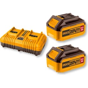 Resim Ingco Li-Ion Akü ve Şarj Cihazı Seti 20V 5.0AH 