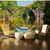 Resim Almanya Şeytan Köprüsü Manzaralı Duvar Posteri 